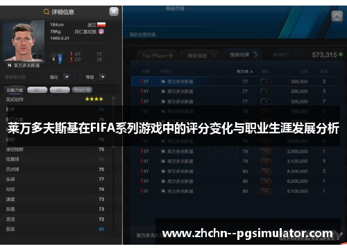 莱万多夫斯基在FIFA系列游戏中的评分变化与职业生涯发展分析